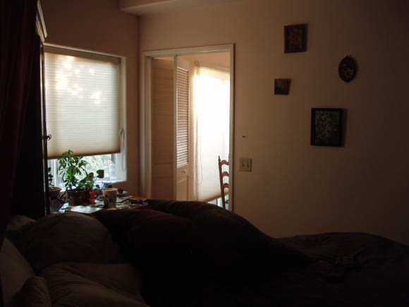 my room, in sunlight